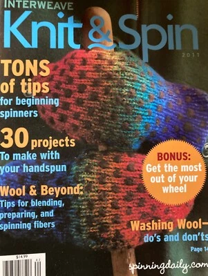 Interweave Knit & Spin Magaine 2011: socks, hars, gloves, scarves, sweaters - Image 1 of 2