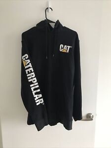 Caterpillar CAT Men’s  Pullover Logo Hooded Sweatshir XLARGE  Black