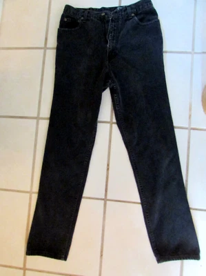 Pantalones de mezclilla negros de tiro alto Eddie Bauer de colección para mujer EE. UU. 80 5 bolsillos talla 12 Foto 1 de 4