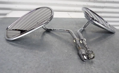 04 Espejos retrovisores cromados derecho e izquierdo Harley-Davidson Softail FXST Foto 1 de 4