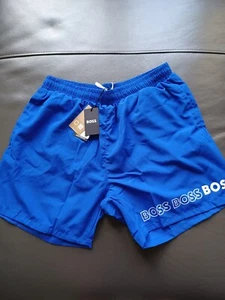 Hugo Boss black label Blue Swim trunks Quik-dry size M - Picture 1 of 5