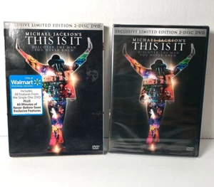 Michael Jackson This Is It Exclusive Limited Edition 2 DVD Set Sleave Cover NEW - Picture 1 of 4