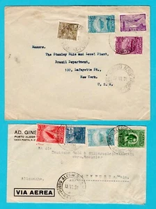 BRASILIEN 2 Luftbriefe 1931 Manha nach USA, Porto Alegre nach Deutschland - Bild 1 von 2