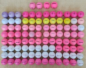 100 Assorted Lady Used Golf Balls - 5A - FREE Shipping - Picture 1 of 3