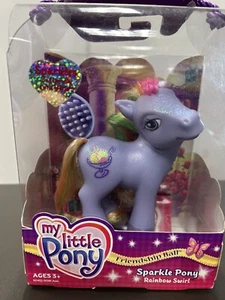 2004 My Little Pony Friendship Ball Sparkle Pony RAINBOW SWIRL - Bild 1 von 3