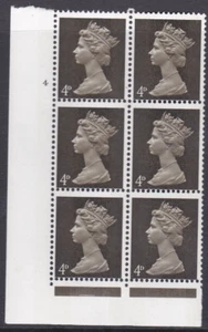 Pre-decimal Machin 4d PVA 2B Head A Perf (F/L) Cylinder 4 No Dot U/M - Picture 1 of 1