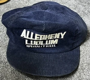 Vintage Allegheny Ludlum Specialty Steel Pittsburgh PA Snapback Cord Hut - Bild 1 von 7