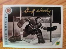 Lorne Gump Worsley Montreal Canadiens Hand Signed Ultimate Hockey Card #17 NM-MT