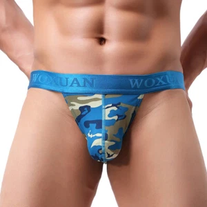 Mens Sexy Camouflage Bulge Pouch Low Rise G-string Shorts Thong Briefs Underwea⇘ - Picture 1 of 20