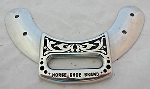 Silla de montar Jeremiah Watt herrajes placa de cincha frontal para caballo borde Latigo negro occidental - Imagen 1 de 2