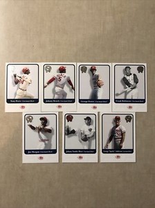 2001 Fleer Greats of the Game - CINCINNATI REDS Team Set