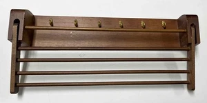 Belt & Tie Rack Wall Mounted, Wood Belt & Tie Hanger for Closet - Picture 1 of 1