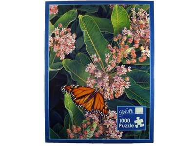 1000 PIEZAS ROMPECABEZAS REGALO ESENCIALES MARIPOSA ROSA FLORES PLANTAS COMPLETO Foto 1 de 2