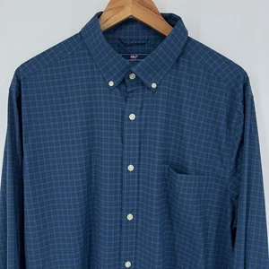 Vineyard Vines Performance Mens XL Classic Fit Plaid Button Down Shirt Stretch - Picture 1 of 5