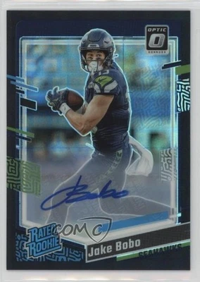 2023 Panini Donruss Optic Rated Black Pandora Prizm /25 Jake Bobo Rookie Auto RC - Image 1 of 2