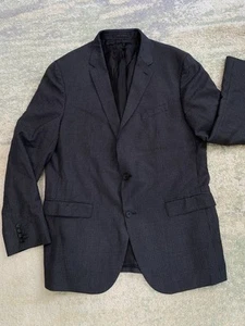 Chaqueta Hugo Boss Para Hombres 44R Gris Carbón Deportiva Viscosa Blazer Reda Lana Trazable - Imagen 1 de 8