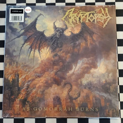 As Gomorrah Burns LP by Cryptopsy copper vinyl 2024 European import sealed new - Image 1 of 2