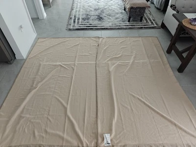 ANNAKAJSA Room darkening curtains, 1 pair, beige/IKEA , 57x98 " - Image 1 of 3