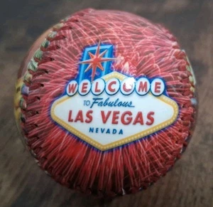 Welcome To Fabulous Las Vegas Nevada Souvenir Baseball Good Condition Glossed - Picture 1 of 4