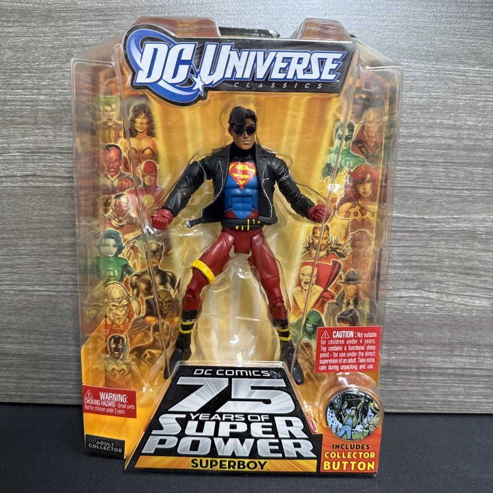 DC Universe Superboy Wave 13 Figure 2 MOC Super Power 75 Comics Classics Mattel