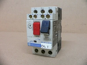 Telemecanique Manual Motor Starter 4-6.3A Gv2m10 Gv2-M10 - Picture 1 of 3