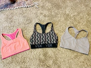 Three Women’s Victoria’s Secret VSX Bras Size Small EUC! - Picture 1 of 12