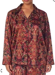 Lauren Ralph Lauren Women's Satin Notched-Collar Pajama Size M - Picture 1 of 9