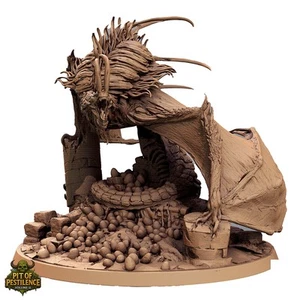 Grimdark Mythical Wyvern Resin Miniatur DND Monster RPG große detaillierte Figur - Bild 1 von 6