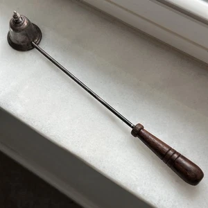 Antique Gorham Sterling Silver Candle  Snuffer Wood Handle - Picture 1 of 6