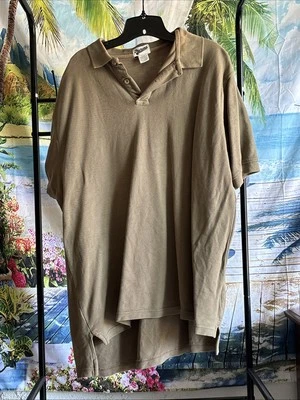 Merona Men’s Brown Casual Shirt XXL Short Sleeve 100% Cotton - Image 1 of 3