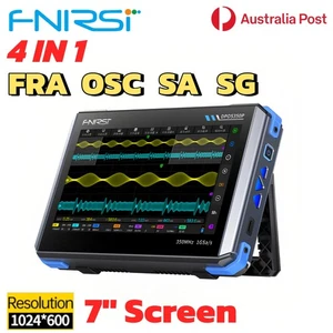 4IN1 FNIRSI DPOS350P 7" Tablet Oscilloscope 2 Channel 350MHz 1GSa/S 5000WFM/S - Bild 1 von 24