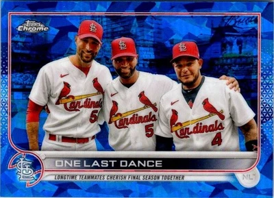 2022 Topps Chrome Sapphire One Last Dance Albert Pujols Yadier Molina #US168 Foto 1 de 2
