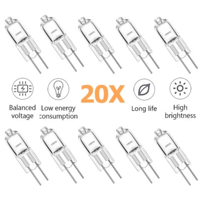 20X Halogen Bulb G4 12v 20w Light Warm White 360degree Lighting Energy Saving - Image 1 of 4