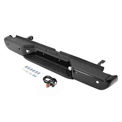 Chrome/ Black Complete Rear Bumper Assembly For Nissan Frontier 1998-2021 Steel - Image 1 of 4
