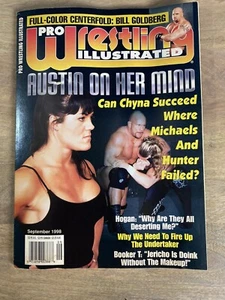 1998 Pro Wrestling Illustrated Magazine September Chyna Stone Cold WWF - Picture 1 of 9