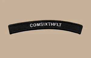 US Navy COMSIXTHFLT Commander 6th Fleet UIM Shoulder Rocker Tab (02) - Bild 1 von 1