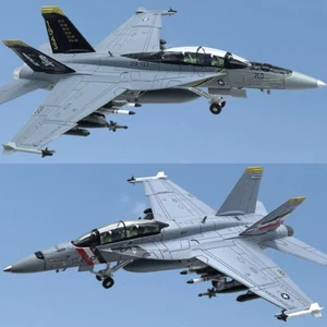 1:100 Scale Alloy Diecast Military Model US Navy F/A-18F Hornet Strike Fighter - Picture 1 of 39