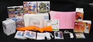 Wii KONSOLE KONVOLUT mit 19 SPIELEN Wii ACTIVE 3 Nonne Chucks Gewehr & Pistole! - Bild 1 von 5