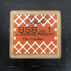 BSB no. 1 Bernie Parent The Crossbar Wooden Cigar Box w/Auto Philadelphia Flyers - Picture 1 of 12