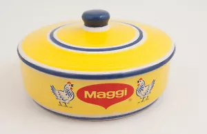 Maggi Tu Sabor Latino Advertising Pottery Bowl Lid Chickens Mon Hos Foods (B1L) - Picture 1 of 12