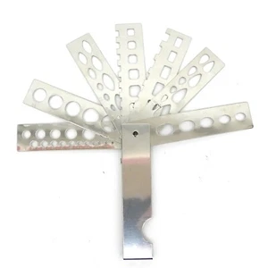 MULTI STONE GAUGE 7 ARM CARAT SIZER ESTIMATOR SQUARE OVAL PEAR - TG39 - Picture 1 of 5