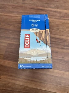 Clif Plant Based Chocolate Chip Energy Protein Bars. 12 x 68g - 17/04/2025 - Picture 1 of 2