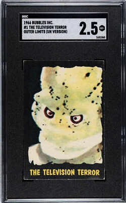 1964 Topps - Bubbles Outer Limits Television Terror #1 SGC 2.5 UK VERSION - Image 1 of 2