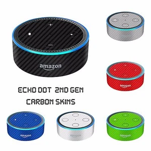 Amazon ECHO DOT 2 2. Gen Alexa - Carbon Skin Wrap Abdeckung Griff Aufkleber - 9 Farben - Bild 1 von 4