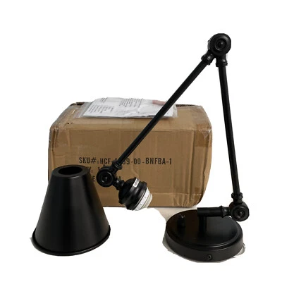 Industrial Wall Sconce Swing Arm Angle Adjustable Vintage Wall Mount Light Sconc - Image 1 of 4