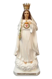 Estatua de Nuestra Señora de América de 14 pulgadas hecha a mano en Colombia - Imagen 1 de 4