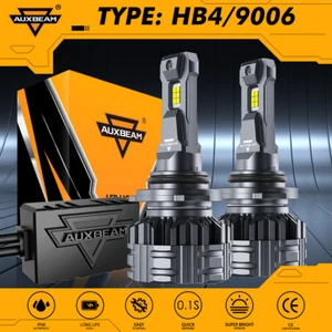 AUXBEAM 9006 LED Faros Bombillas Luz Baja 110W 24000LM Super Brillante 6500K CANBUS - Imagen 1 de 13