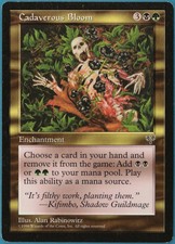 Cadaverous Bloom Mirage NM Black Green Rare MAGIC MTG CARD (ID# 243890) ABUGames