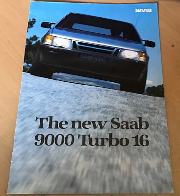 SAAB 9000 Turbo 16 car  brochure - 1984 - Image 1 of 4