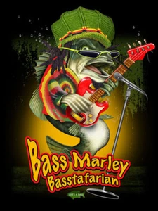 Bass Marley Jim Baldwin Art Print 12x16 - Picture 1 of 1